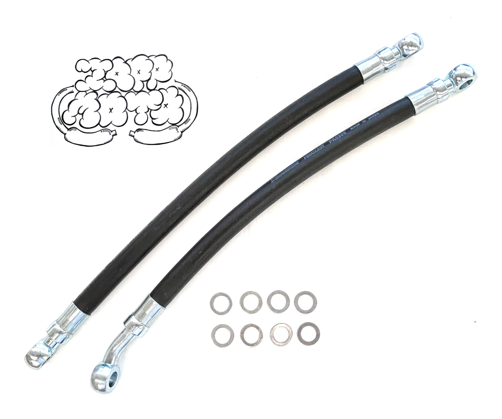 W1S W1SA 650RS W3 オイルホース ワッシャー付き | Zapp−Moto